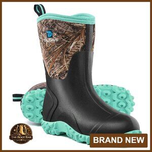 Women's Waterproof Insulated Rubber Work Boots Steel Shank Size 5-11